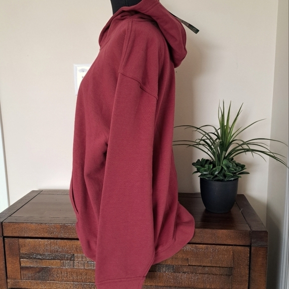Kirkland Signature Hoodie Pullover Heavyweight Sweatshirt Red Women's XL - Picture 9 of 16